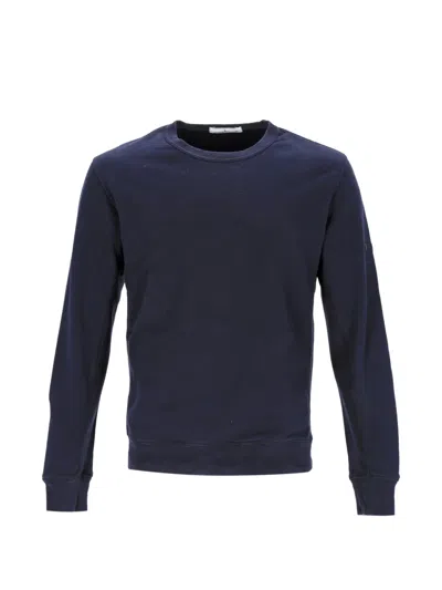 Pre-owned Stone Island Crew-neck Sweatshirt In Blue
