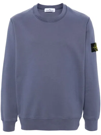 Stone Island Crew-neck Sweatshirt In Blue