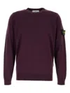 Stone Island Long-sleeved Sweater In Purple
