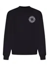 Stone Island Oversized-fit Crewneck Sweatshirt With Outline Compass Print In Multi
