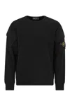 Stone Island Cotton Sweatshirt In Black