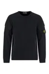 Stone Island Cotton Sweatshirt In Black