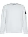 Stone Island Compass-motif Stretch-cotton Sweatshirt In White