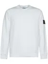 Stone Island Raglan-sleeve Patch Sweatshirt In White