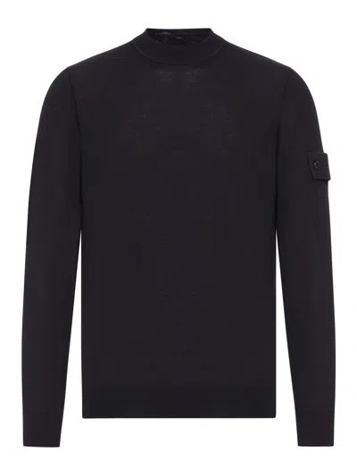STONE ISLAND CREW NECK WOOL SWEATER