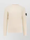 Stone Island Lightweight Geelong Wool Sweater In Neutral
