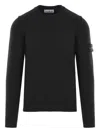 Stone Island Cotton Sweatshirt In Black