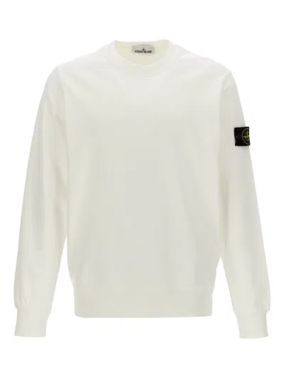 Stone Island Crew Nek Sweatshirt In Neutral