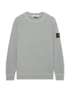 Stone Island Sweatshirt 6100044 In Cotton In Grey Green
