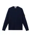 Stone Island 5100005 Gauzed Effect Soft Organic Cotton And Nylon In Blue