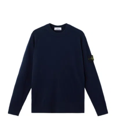 STONE ISLAND STONE ISLAND LOGO PATCH CREWNECK JUMPER