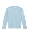 Stone Island Crewneck Jumper With Compass Embroidery And Sma11 Rolls In Sky-blue