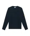 Stone Island 5100005 Gauzed Effect Soft Organic Cotton And Nylon In Blue