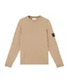 Stone Island Beige Full Rib Rws Wool Sweater In Nude