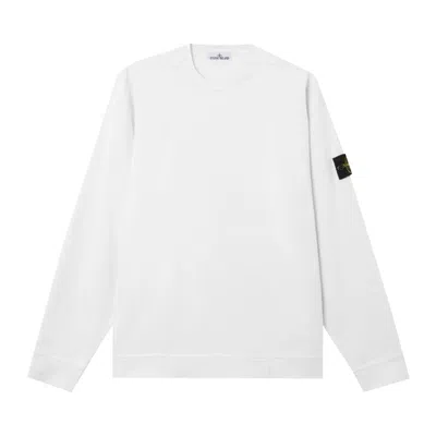Pre-owned Stone Island Crewneck Long-sleeve Tee 'white' | Men's Size Xl