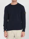 Stone Island Crewneck Sweater In Blue