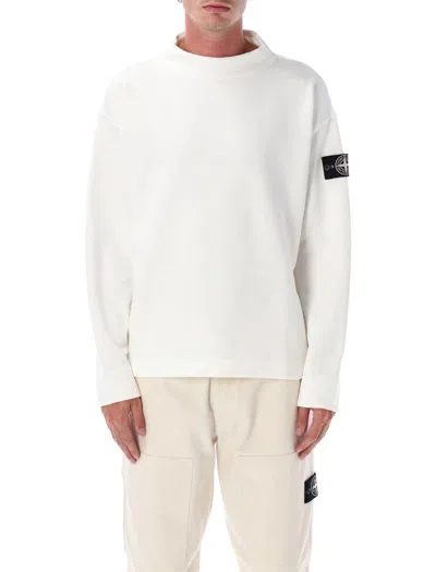 STONE ISLAND STONE ISLAND CRATER NECK COTTON SWEATSHIRT