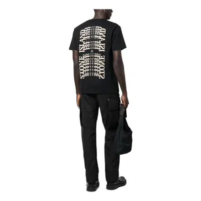 Stone Island Crewneck Street Style T-shirts 'black'