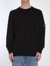 Stone Island Crewneck Sweater In Black