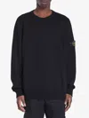 Stone Island Crewneck Sweater In Black