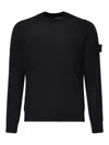 Stone Island Cotton Sweatshirt In Black