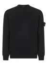 Stone Island Logo Sweatshirt In Black
