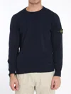 Stone Island Crewneck Sweater In Blue