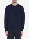 Stone Island Light Rws Pure Wool Sweater In Blue