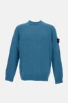 Stone Island Crewneck Sweater In Blue