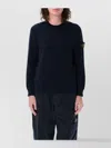 Stone Island Ribbed Crewneck Sweater With Long Sleeves