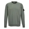 Stone Island Malfilé Cotton Fleece Sweatshirt In Green