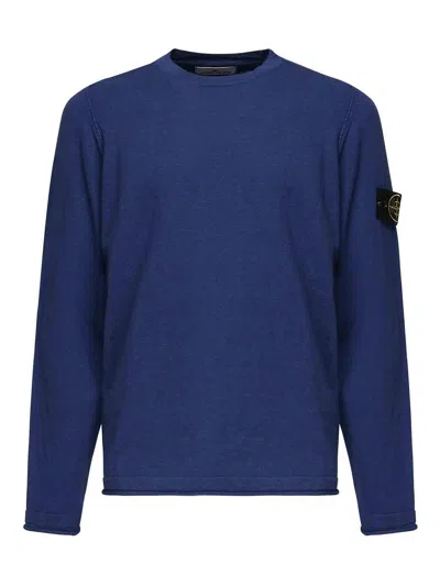STONE ISLAND CREWNECK SWEATER WITH SMALL CUFFS