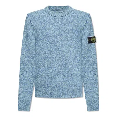 Stone Island Crewneck Sweatshirt 'bright Blue'