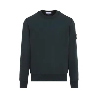 Pre-owned Stone Island Crewneck Sweatshirt 'dark Green' | Men's Size L