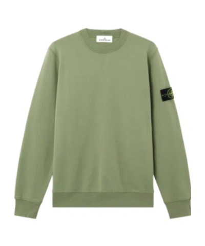 Stone Island Crewneck Sweatshirt In Green
