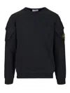 Stone Island Cotton Sweatshirt In Blue