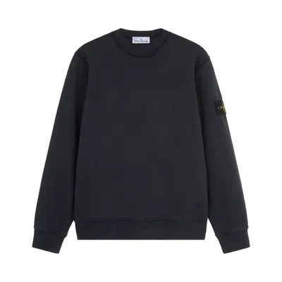Pre-owned Stone Island Crewneck Sweatshirt 'navy Blue' | Men's Size M