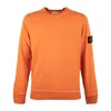 Stone Island Men's Sunset Orange Wool Jumper Sweater In Orange