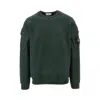 Stone Island Cotton Sweatshirt In Green