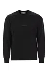 Stone Island 6100665 Cotton Fleece In Black