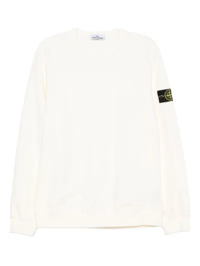 STONE ISLAND CREWNECK SWEATSHIRT WITH LOGO PATCH STONE ISLAND