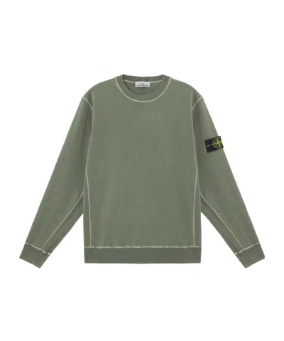 STONE ISLAND STONE ISLAND COMPASS-BADGE CREWNECK SWEATSHIRT