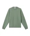 Stone Island Crewneck Sweatshirt With Star Embroidery In Green