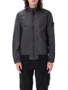 Stone Island Grey Crinkle Reps R-ny Jacket In Black