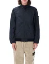 Stone Island Crinkle Bomber In Blue