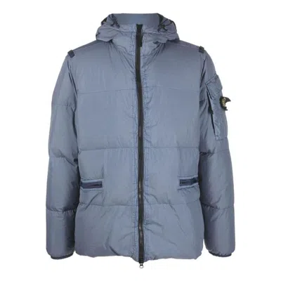 Stone Island Crinkle Reps Down Jacket 'dark Blue'