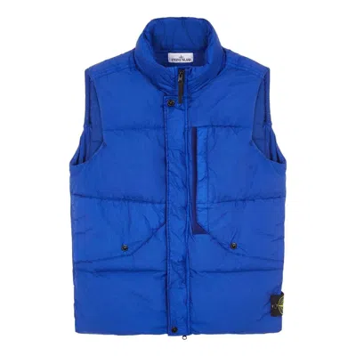 Stone Island Crinkle Reps Down Vest 'blue'