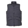 Stone Island Crinkle Reps Down Vests 'black' In Blue