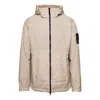 Stone Island Crinkle Reps Hooded Jacket 'dove Grey' In Neutral