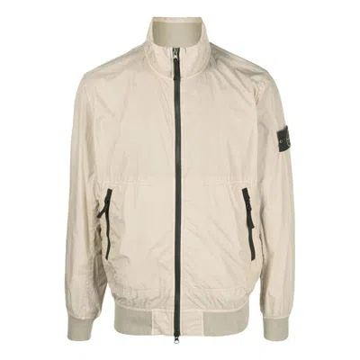 Stone Island Crinkle Reps Jacket 'dove Grey' In Neutral